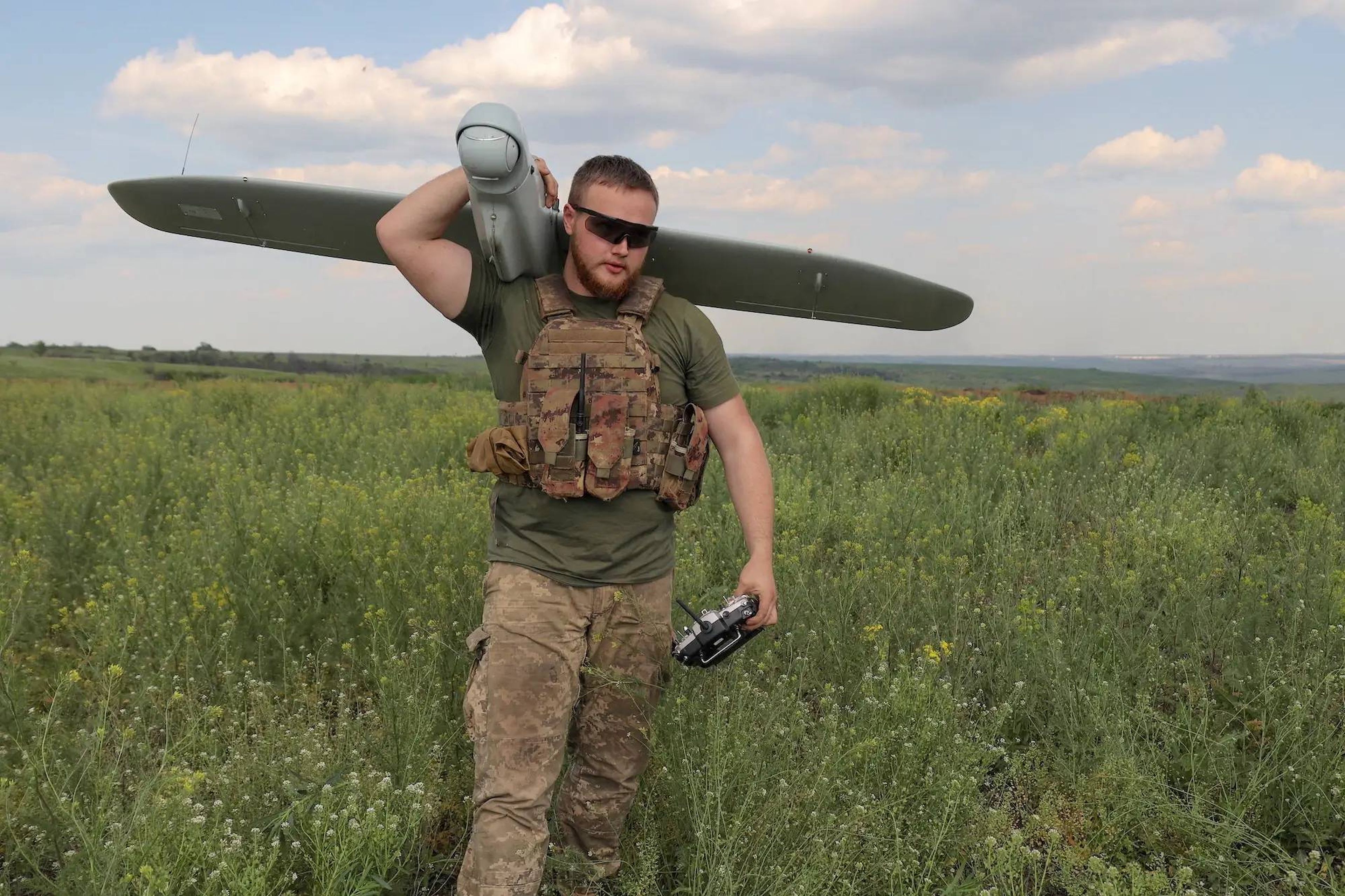 Un militar ucraniano durante un entrenamiento en la región de Donetsk, el 19 de mayo de 2023.
