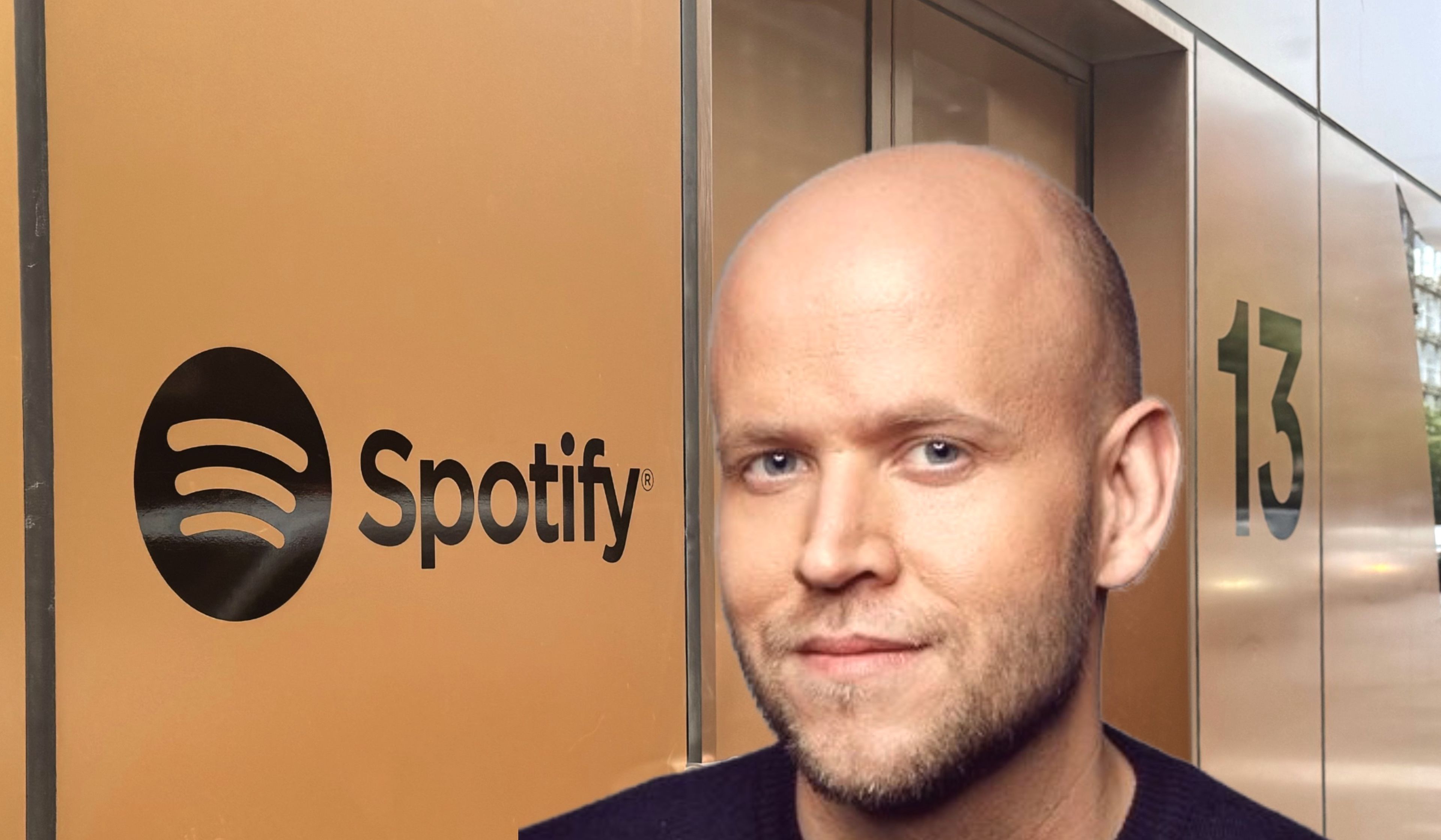 Daniel Ek, CEO de Spotify, en la sede de la oficina en Estocolmo (Suecia).