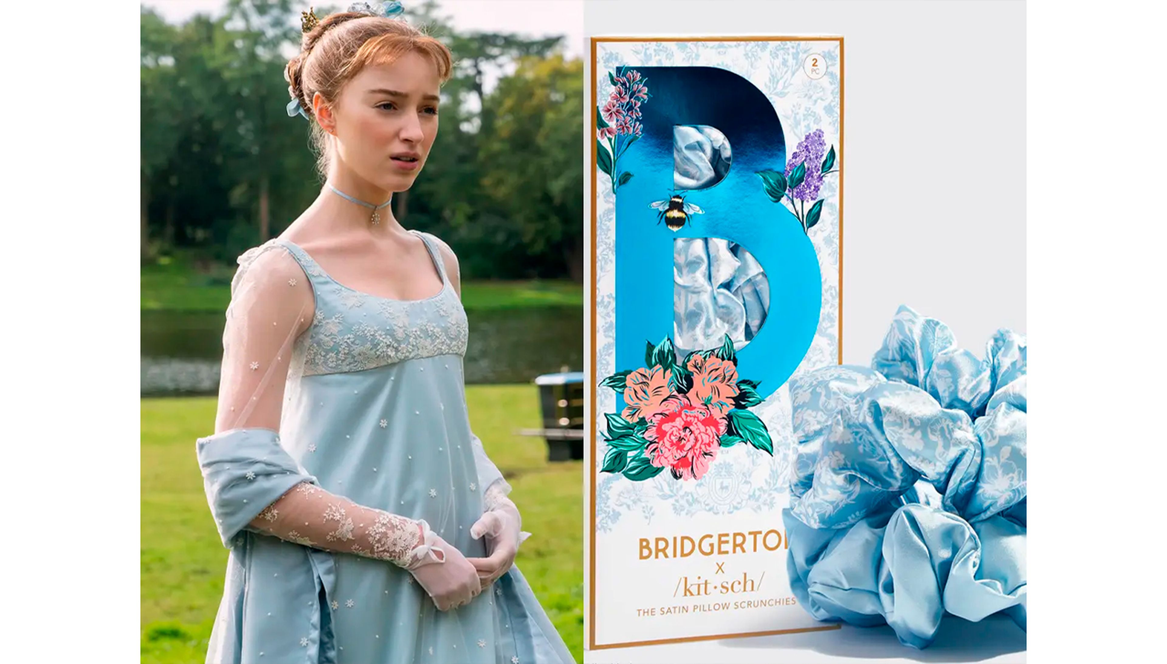 La última colaboración de Kitsch en 'Los Bridgerton' se inspira en uno de los vestidos de Daphne de la primera temporada de la serie.