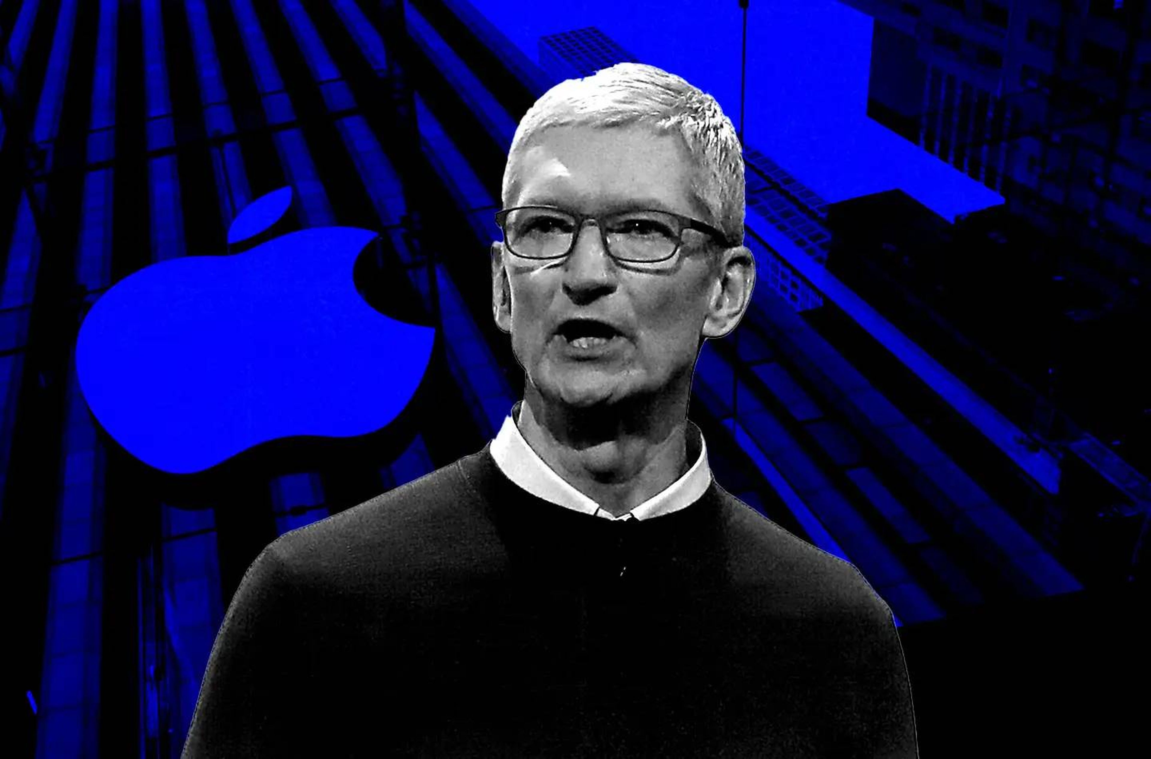 El consejero delegado de Apple, Tim Cook, rinde homenaje a Robert F. Kennedy con la decoración de su despacho.