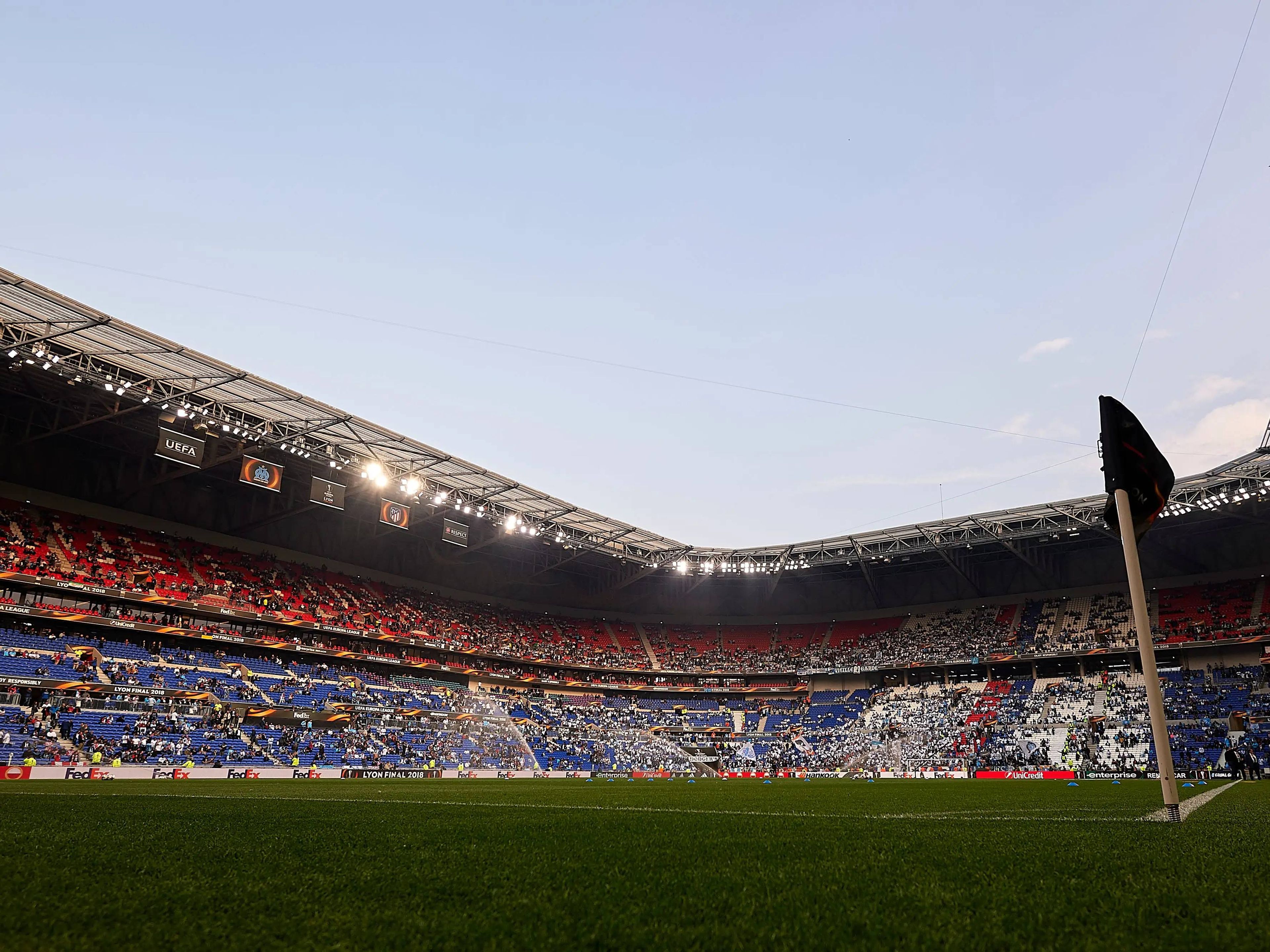 El estadio de Lyon, fotografiado en 2018, acogerá los partidos de fútbol durante los Juegos Olímpicos de 2024.