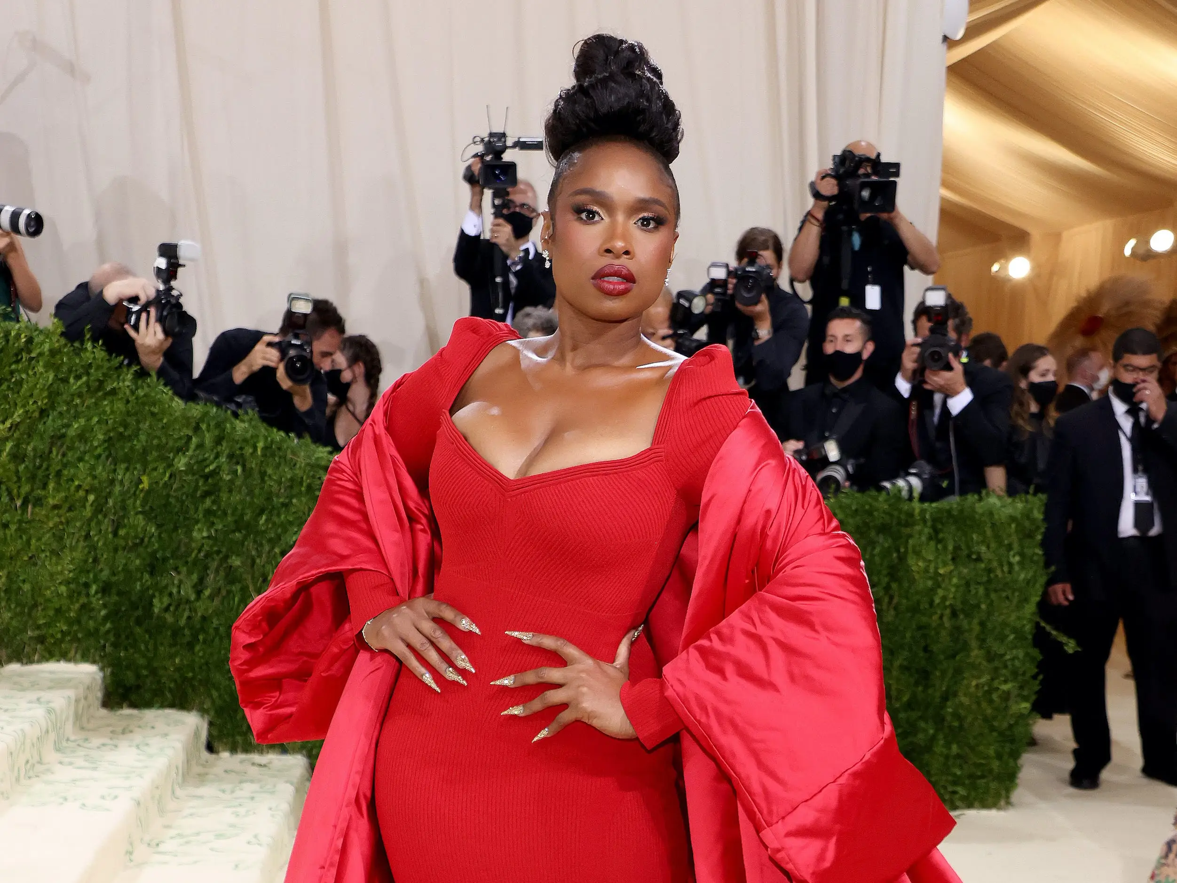 Jennifer Hudson asistiendo a la Met Gala 2021.