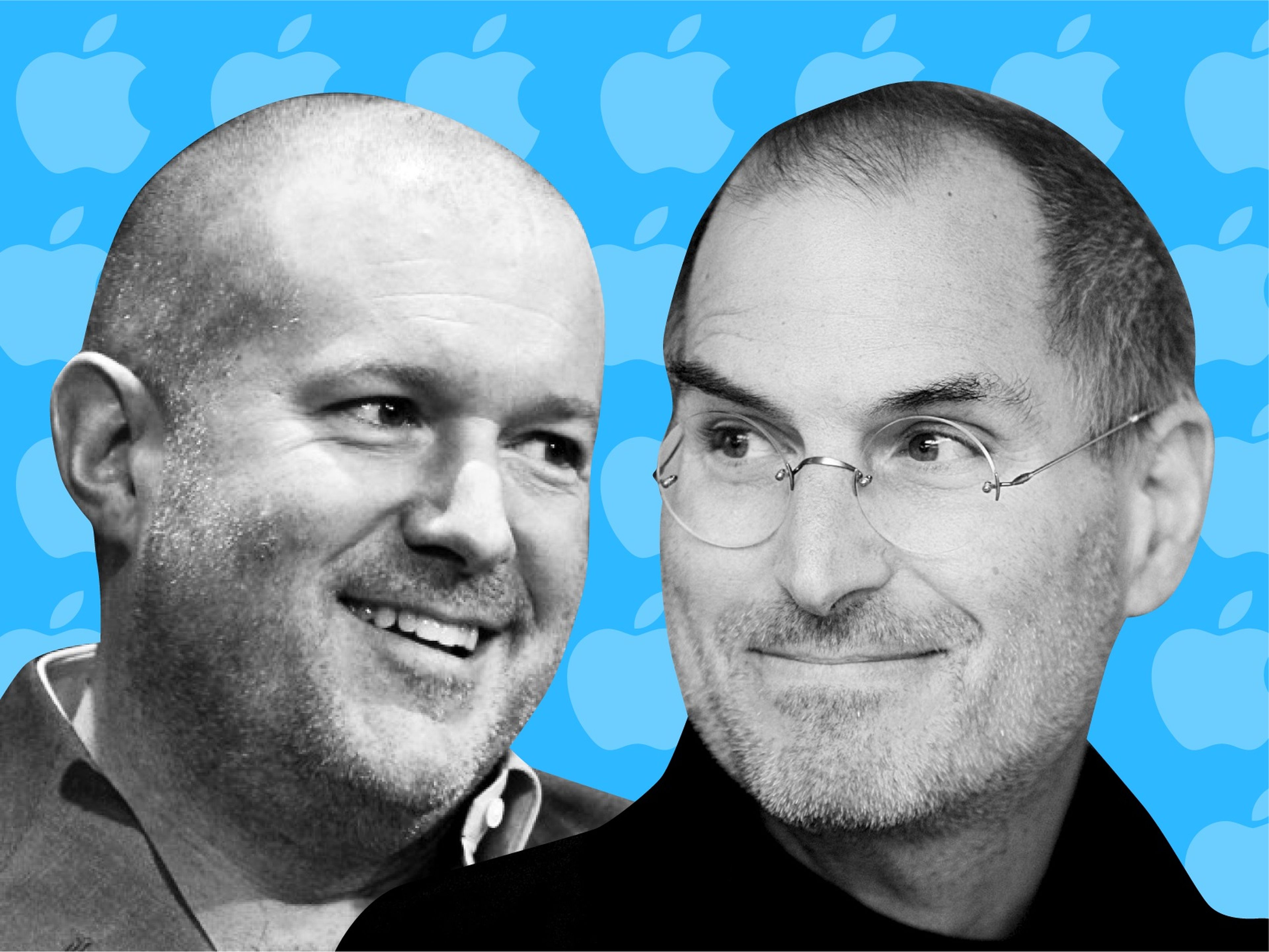 Jony Ive (izquierda) y Steve Jobs colaboraron estrechamente para marcar el comienzo de una nueva era para Apple.