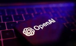 Logo de OpenAI, la desarrolladora de ChatGPT.