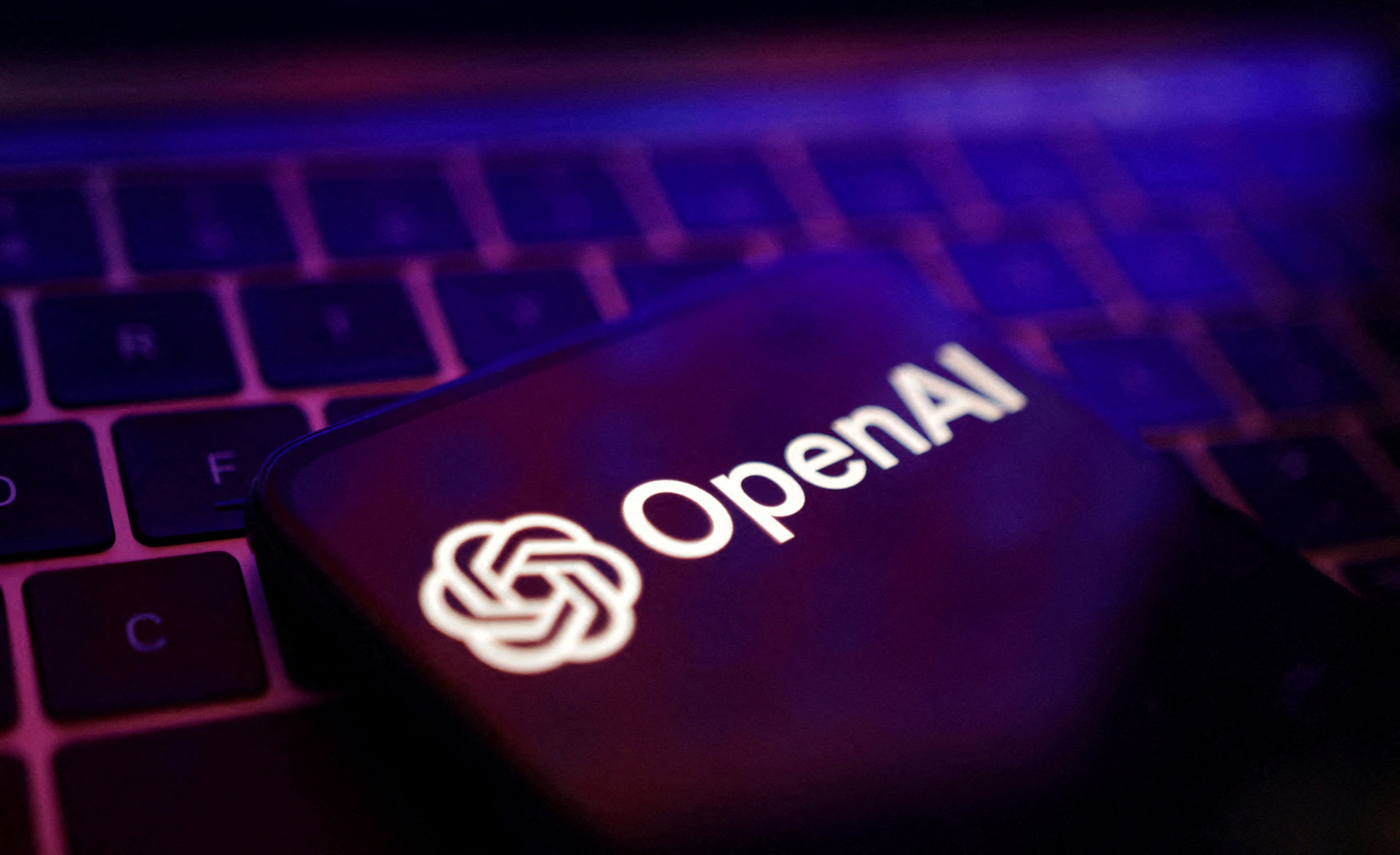 Logo de OpenAI, la desarrolladora de ChatGPT.