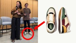 Mark Zuckerberg con unas zapatillas de la firma Hoff