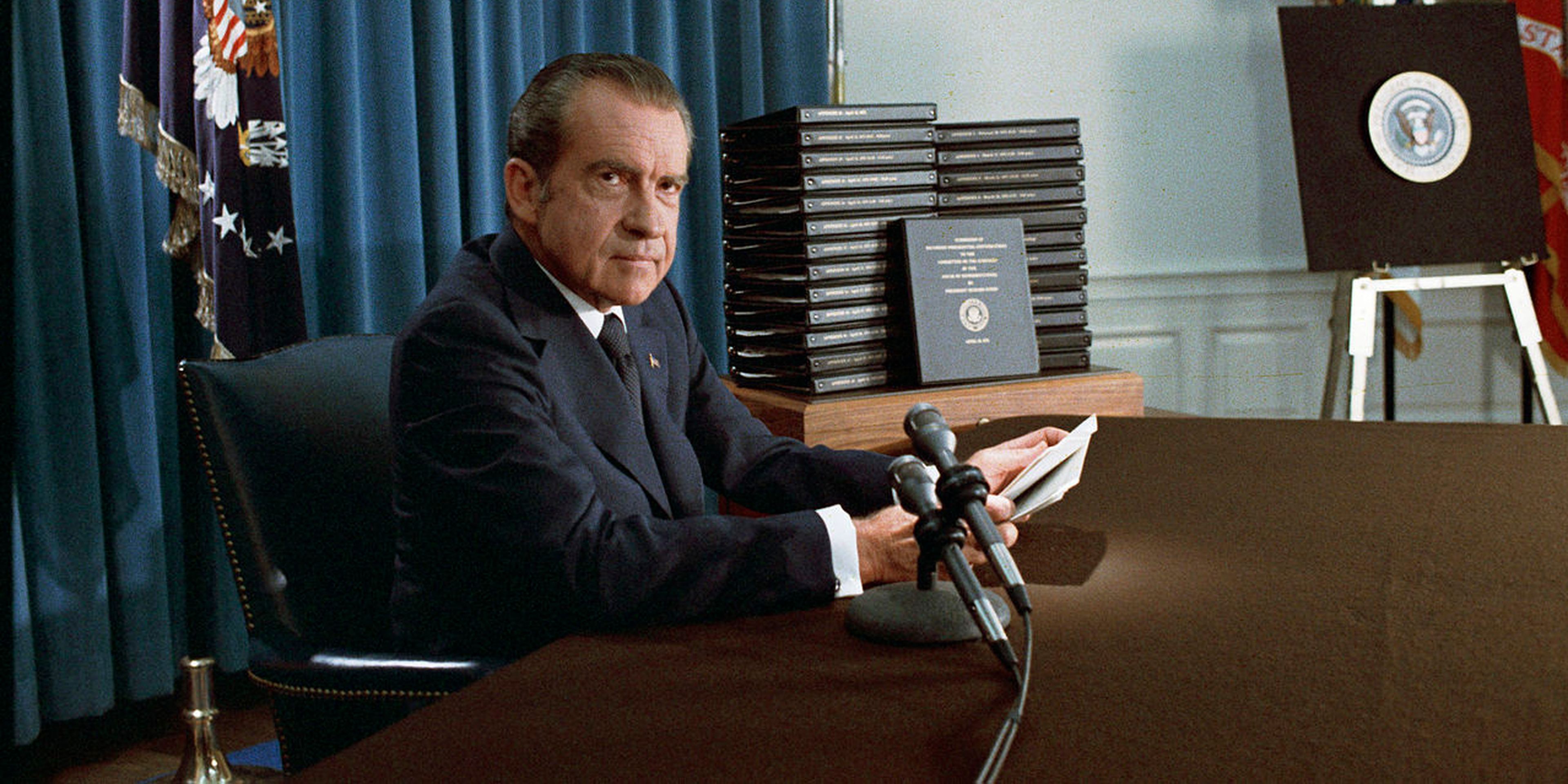 El presidente Richard Nixon. 