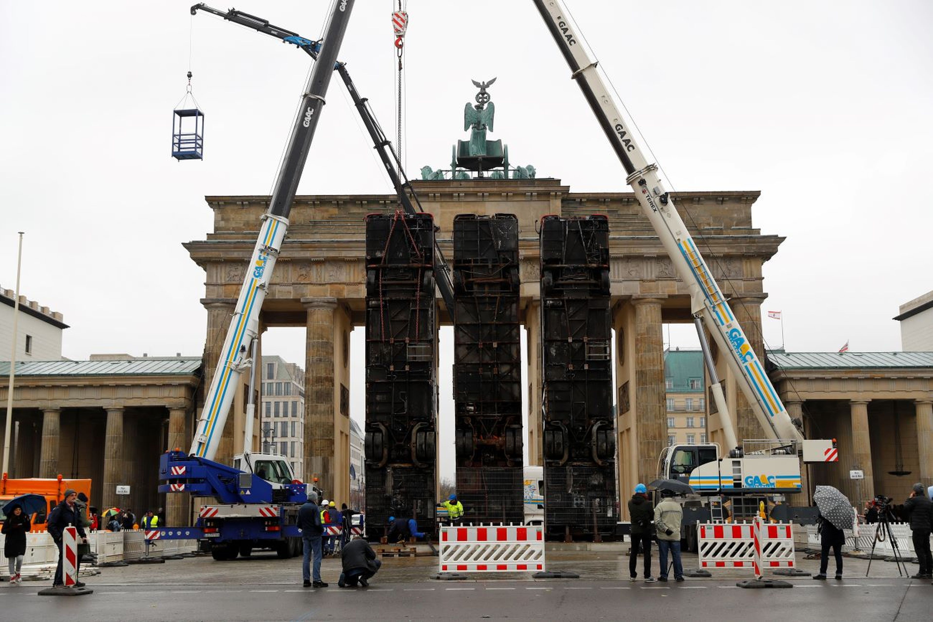 Puerta de Brandemburgo, en Berlín (Alemania).