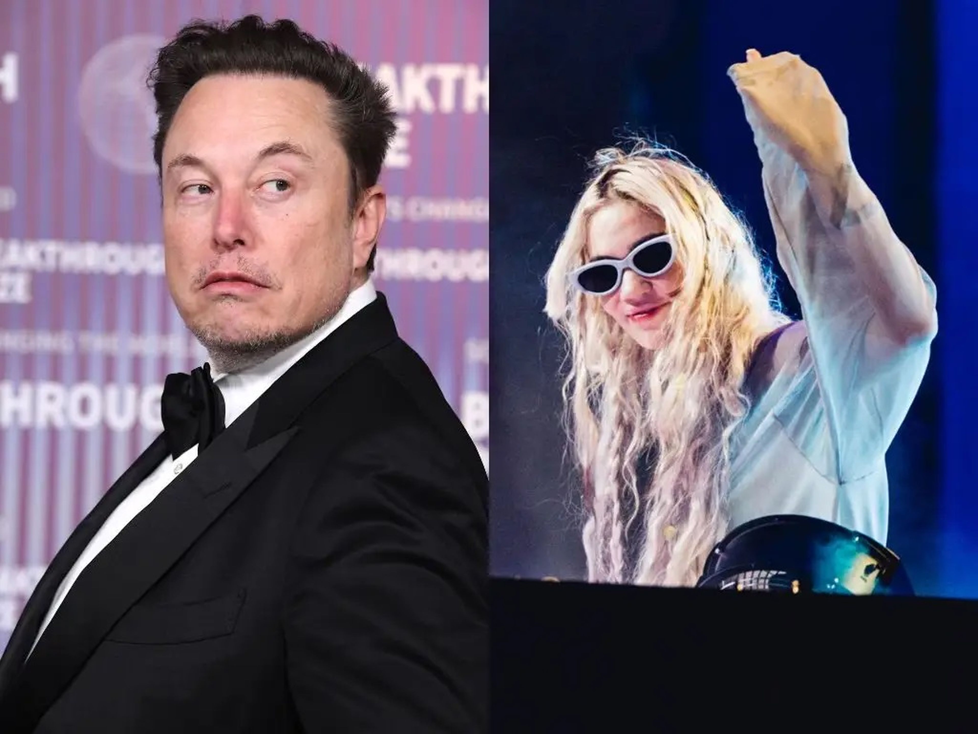 La cantante Grimes (derecha) comparte tres hijos con Elon Musk.