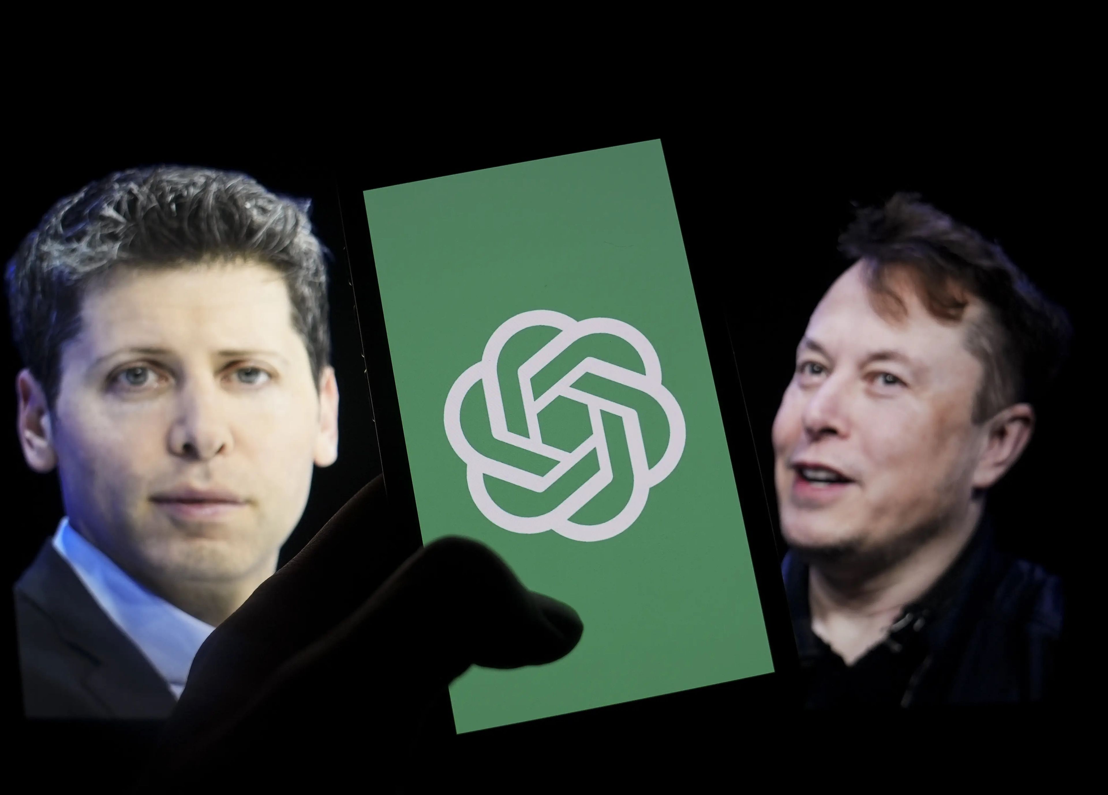 Elon Musk y Sam Altman.