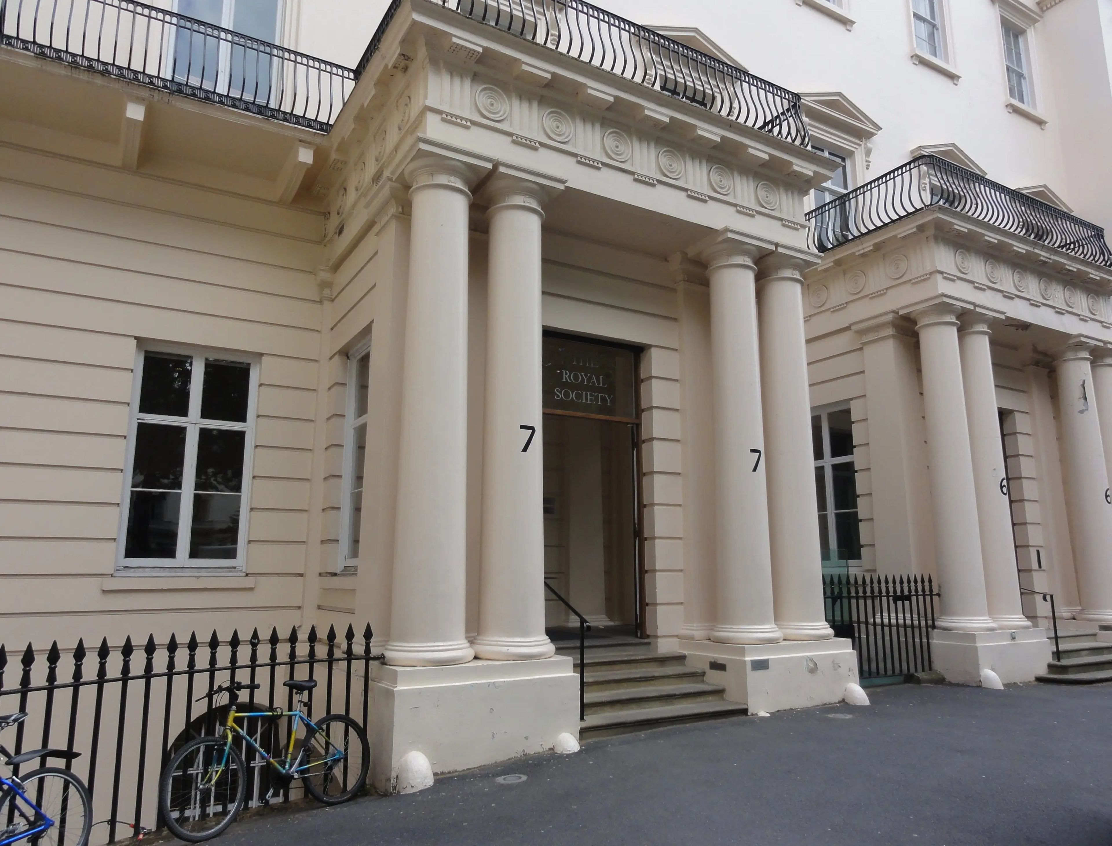 La Royal Society en Pall Mall en Londres.