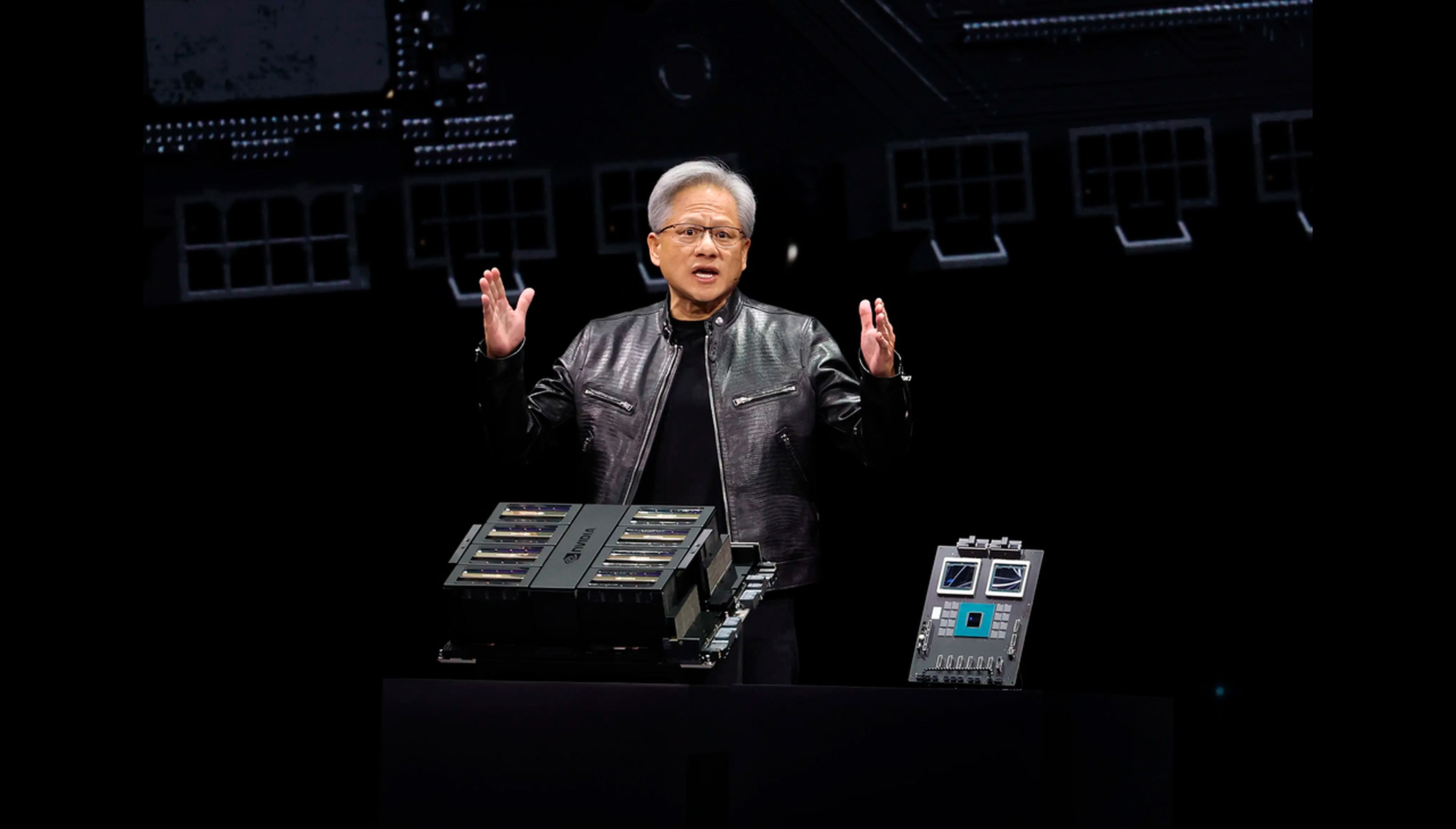 Jensen Huang, CEO y cofundador de NVIDIA, en una conferencia en 2024.