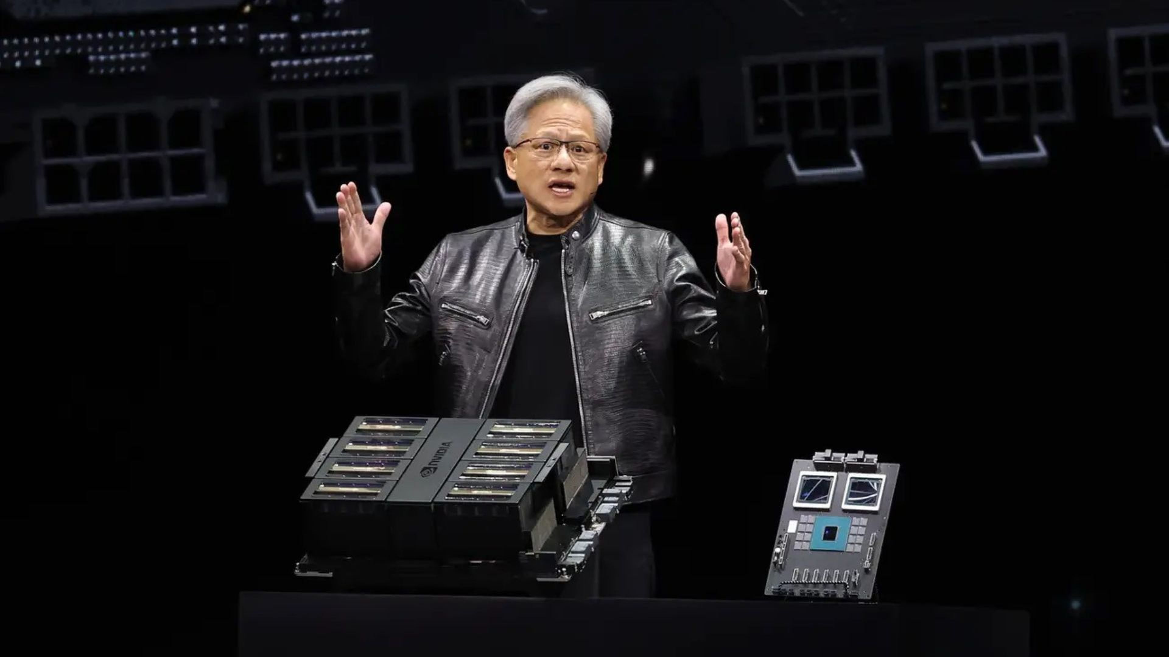 Jensen Huang en un evento de Nvidia, en San José, el pasado mes de marzo.