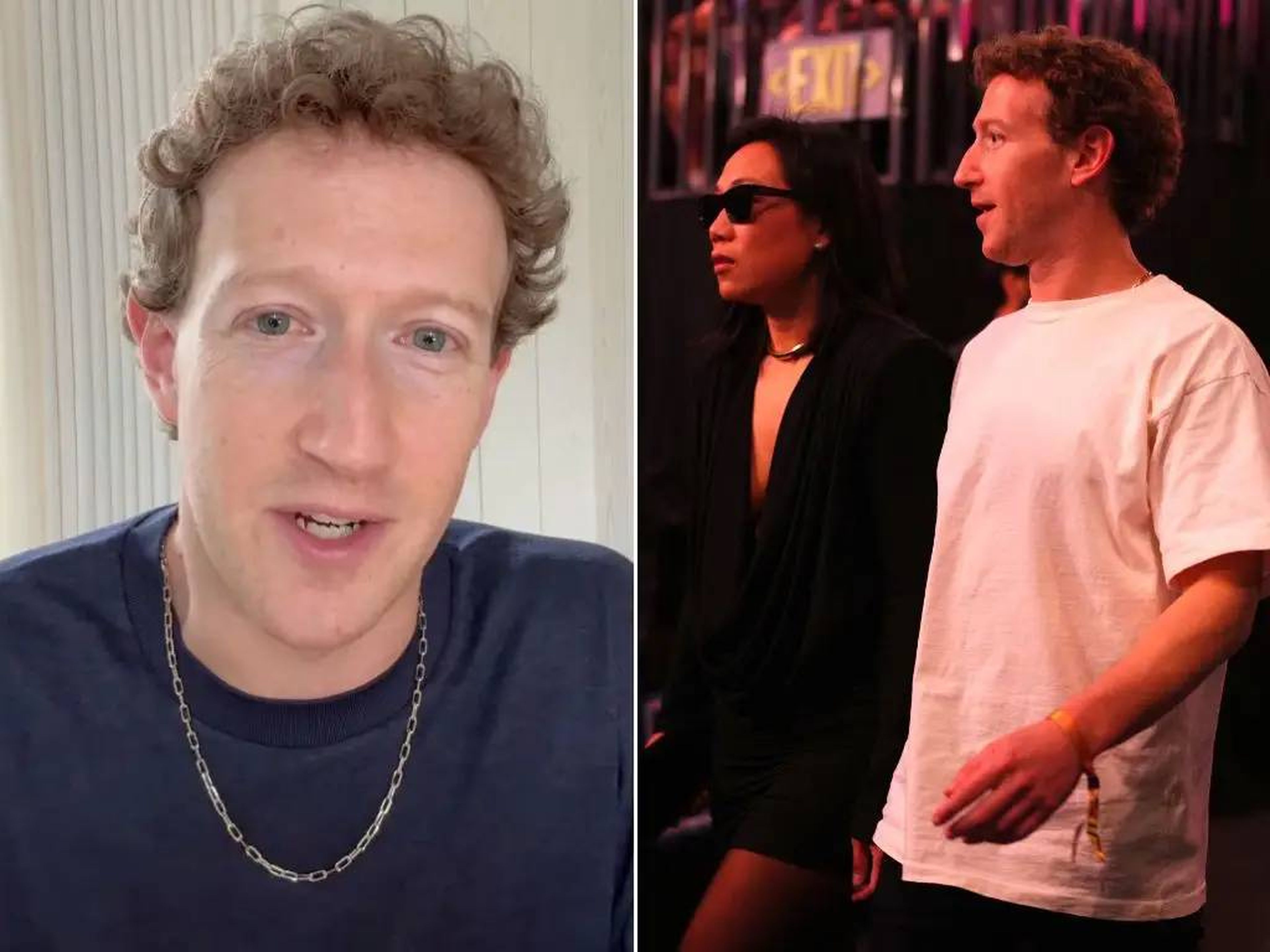 Mark Zuckerberg se ha inclinado últimamente por su propia versión de la moda mafiosa. El fundador de Meta lleva collares con cadenas como un rapero de los 2000.