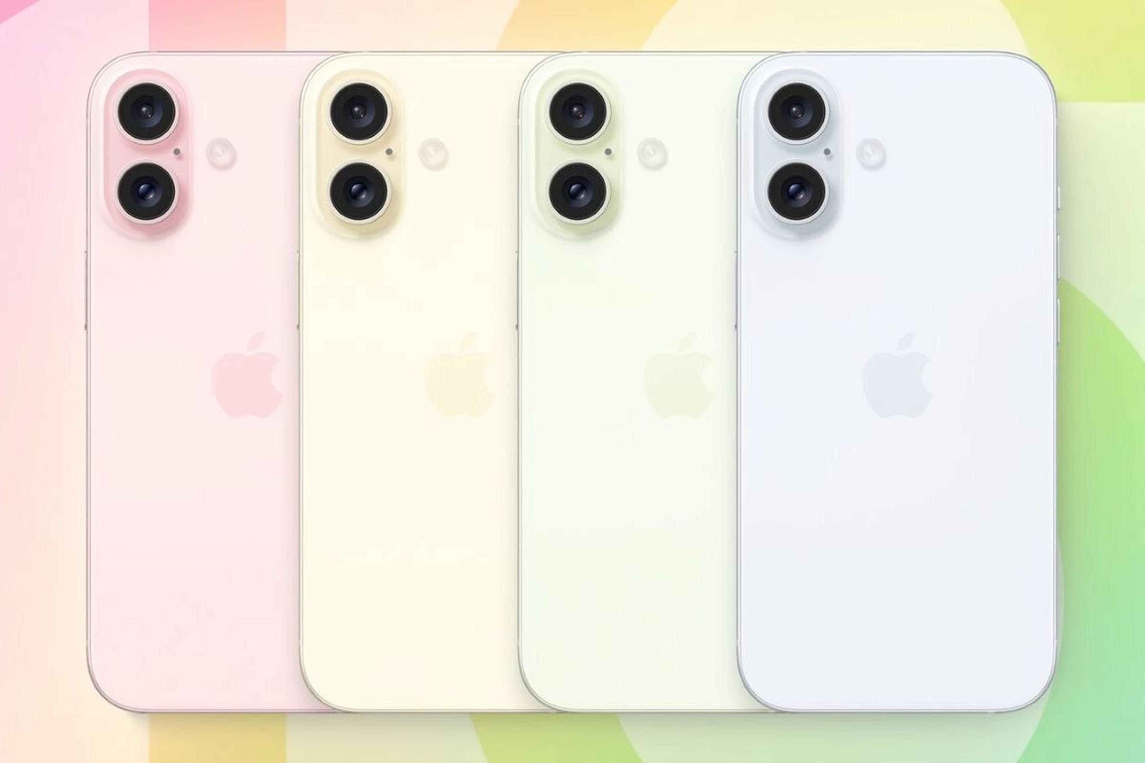 Presumible diseño de la trasera de los iPhone 16 y 16 Plus