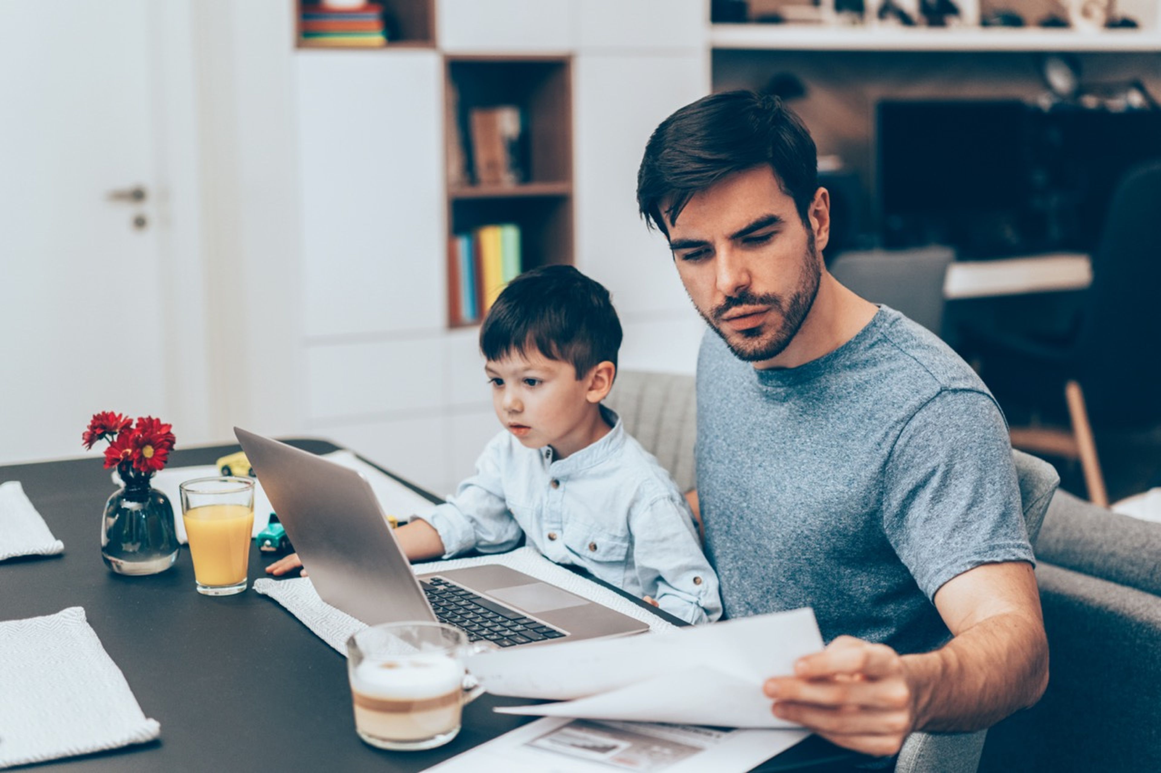 Teletrabajo con niños