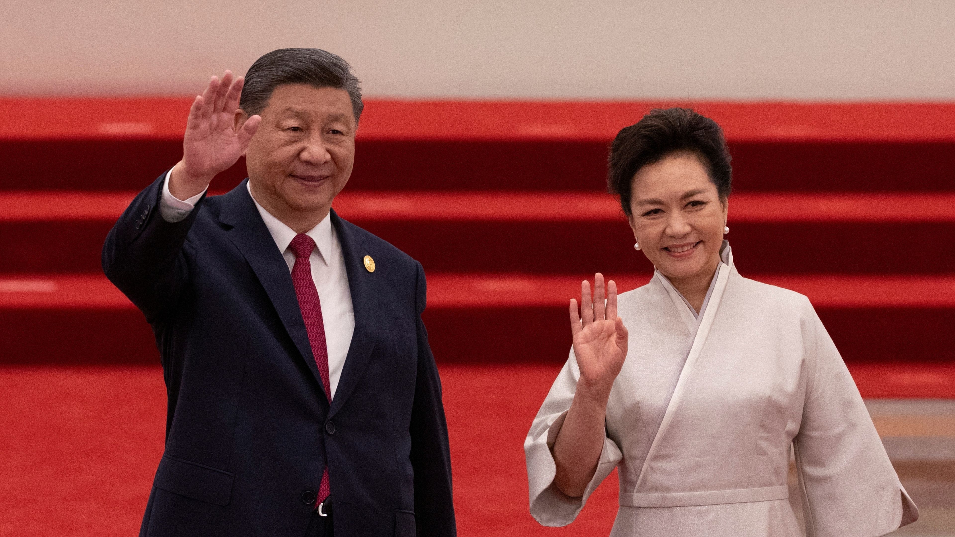 Xi Jinping y su esposa