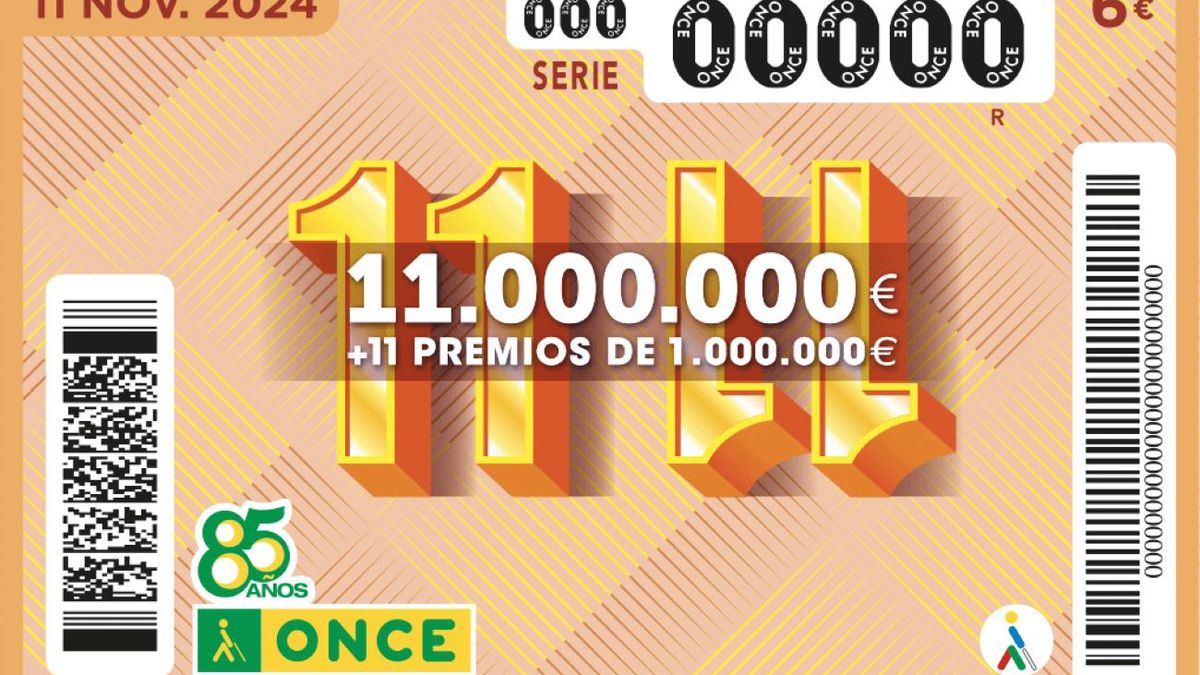 Estadísticas y curiosidades del sorteo 11 del 11 de la ONCE, que se celebra hoy