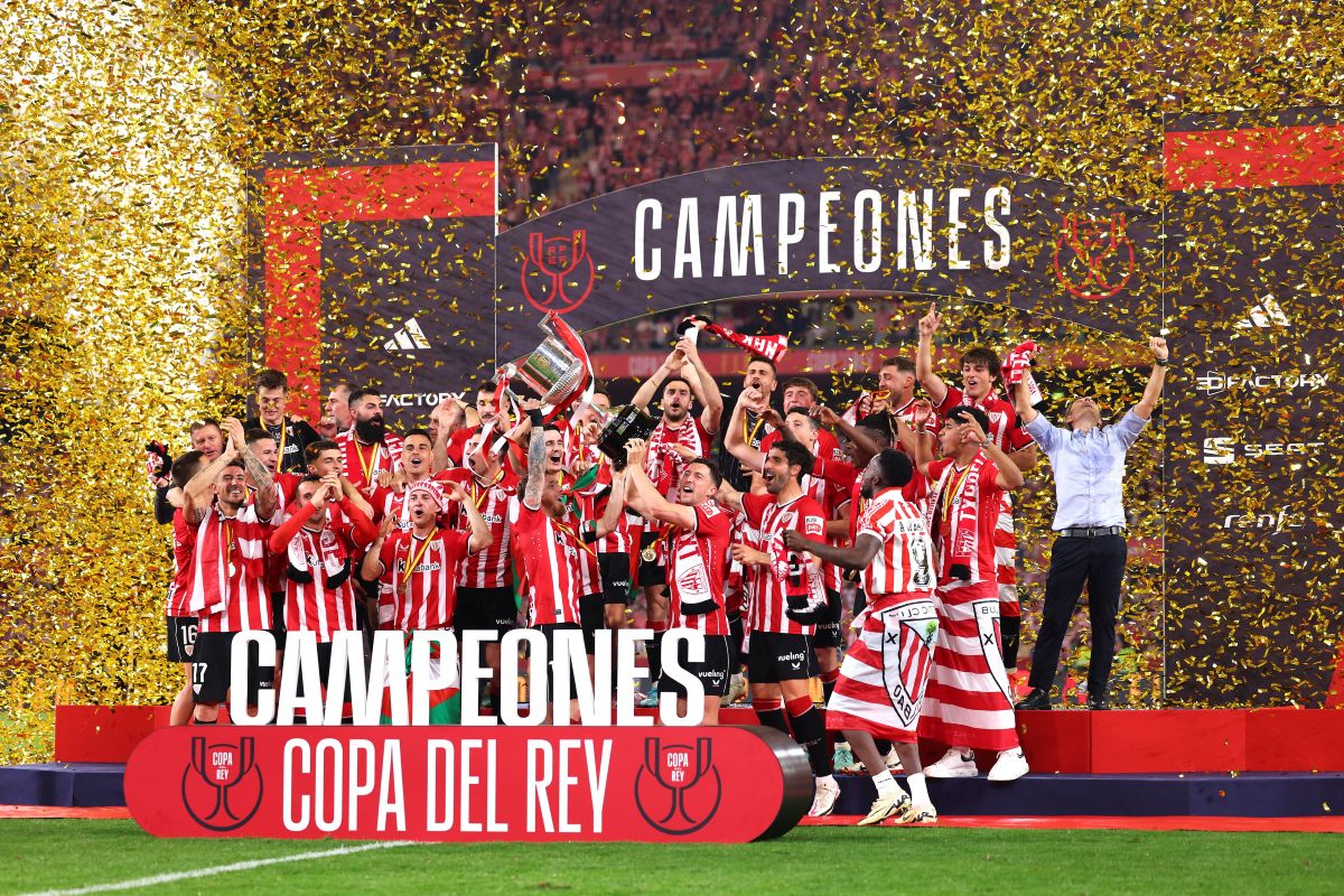 El Athletic Club ganó la Copa del Rey en 2024 al vencer en la final al RCD Mallorca.