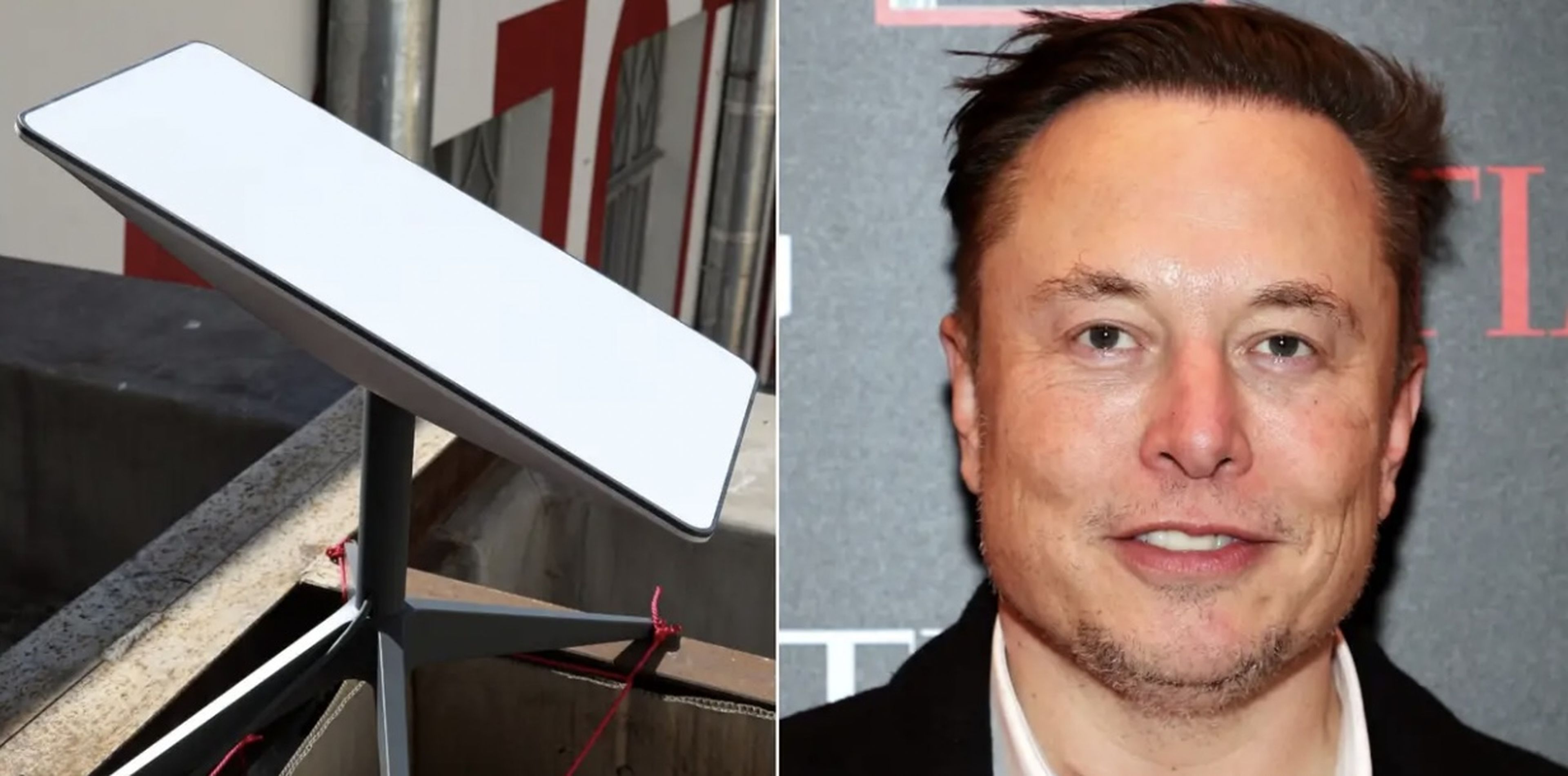 Elon Musk junto a Starlink