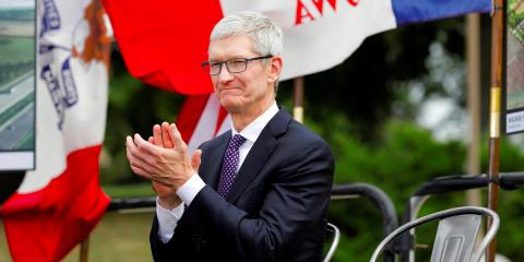 El CEO de Apple, Tim Cook El CEO de Apple, Tim Cook