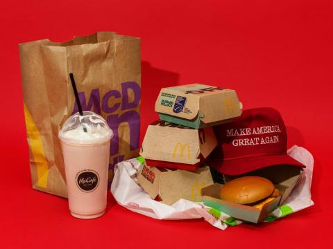 Un pedido estándar de Donald Trump en McDonald's.