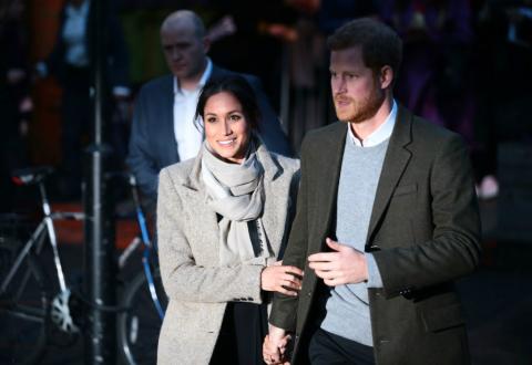 El príncipe Harry y Meghan Markle en una visita a una emisora de radio en Londres, el 9 de enero de 2018. El príncipe Harry y Meghan Markle en una visita a una emisora de radio en Londres, el 9 de enero de 2018.