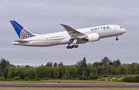 Avion vuelo United Airlines