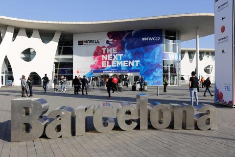 Entrada MWC Entrada a la Fira de Barcelona para el Mobile World Congress