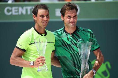Nadal y Federer han disputado 15 finales y han sido los únicos tenistas de la Historia en acabar primero y segundo del ranking ATP cinco años seguidos.