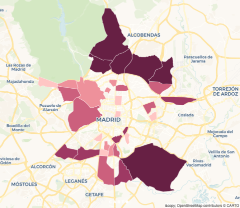 Estos son los barrios que más crecen de Madrid