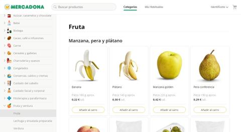 Mercadona Web categorias