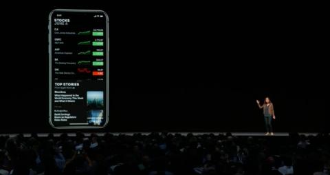 8. Apple's Stocks app is getting a pretty big overhaul. Now, you see various stocks you're following. In iOS 12, you'll also get news headlines about those stocks, thanks to an integration with Apple News.