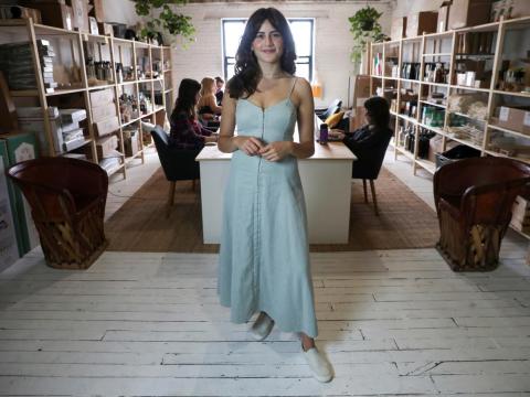 On the other end of the spectrum, Lauren Singer from Brooklyn has managed to keep her use of plastic to an extreme minimum. She's the founder of Package Free Shop, which sells products with no plastic packaging, and started the