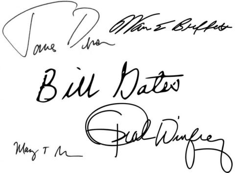 Firmas de famosos Firmas de famosos