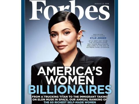 Kylie Jenner is on the cover of Forbes' America's Women Billionaires issue. Kylie Jenner is on the cover of Forbes' America's Women Billionaires issue.
