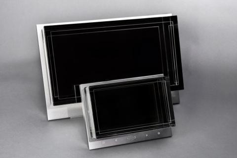 The small model is $600, although there are some Kickstarter deals available. The bigger screen starts at $3,000.