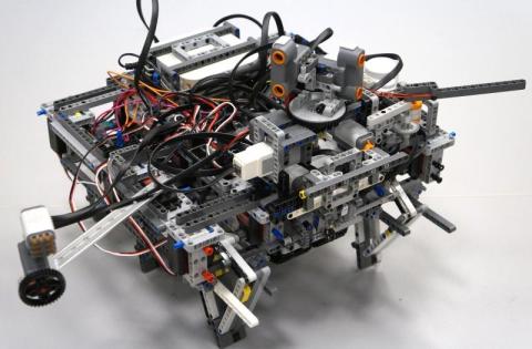 A closer look at the Forrester robot.