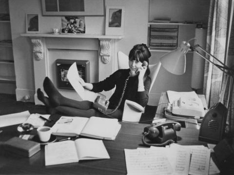 She added that women would constantly check to ensure that the seams in their stockings were straight. Trousers in the workplace were still rare for women, although they were increasingly popular outside of work.