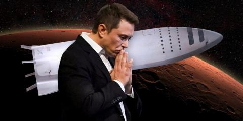 Elon Musk and SpaceX's Big Falcon Rocket is designed to carry up to 100 people and deliver 150 tons of cargo to Mars. Elon Musk and SpaceX's Big Falcon Rocket is designed to carry up to 100 people and deliver 150 tons of cargo to Mars.