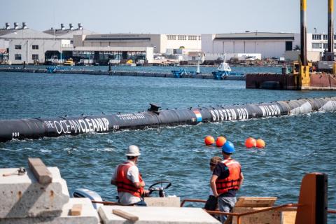 But since this is a first array, the Ocean Cleanup expects they'll have to tweak and potentially redesign aspects of the cleanup arrays and the plastic collection process.