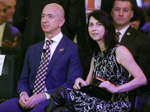 He always starts the day by sharing a healthy breakfast with his wife, novelist MacKenzie Bezos.