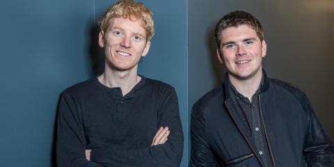 Patrick Collison (left) and John Collison (right), cofounders of Stripe Patrick Collison (left) and John Collison (right), cofounders of Stripe