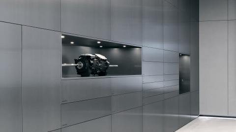 Anticipo del interior de un Polestar Space.