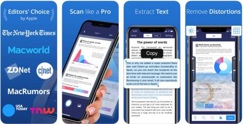 Scanner Pro is a great scanner app for iPhones.