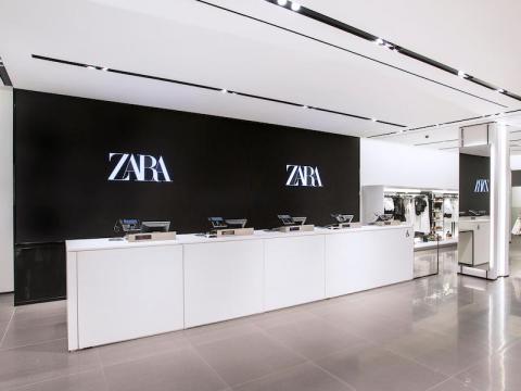 The cash register in this pilot store is identical to what you might find in one of Zara's standard locations.
