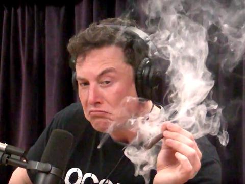 "I'm getting text messages from friends saying, 'What the hell are you doing smoking weed?'"