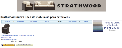 De momento, en España, sólo hay disponible una silla.
