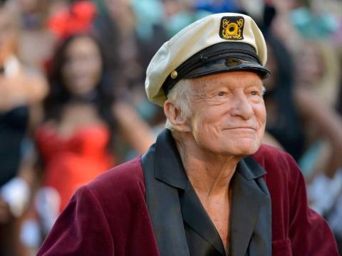 The late Playboy founder Hugh Hefner.