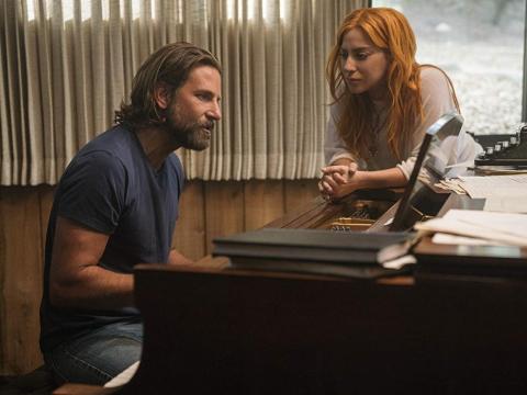 Bradley Cooper and Lady Gaga in "A Star Is Born."